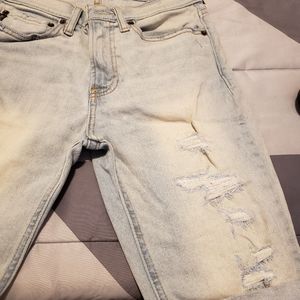 Boys abercrombie jean shorts